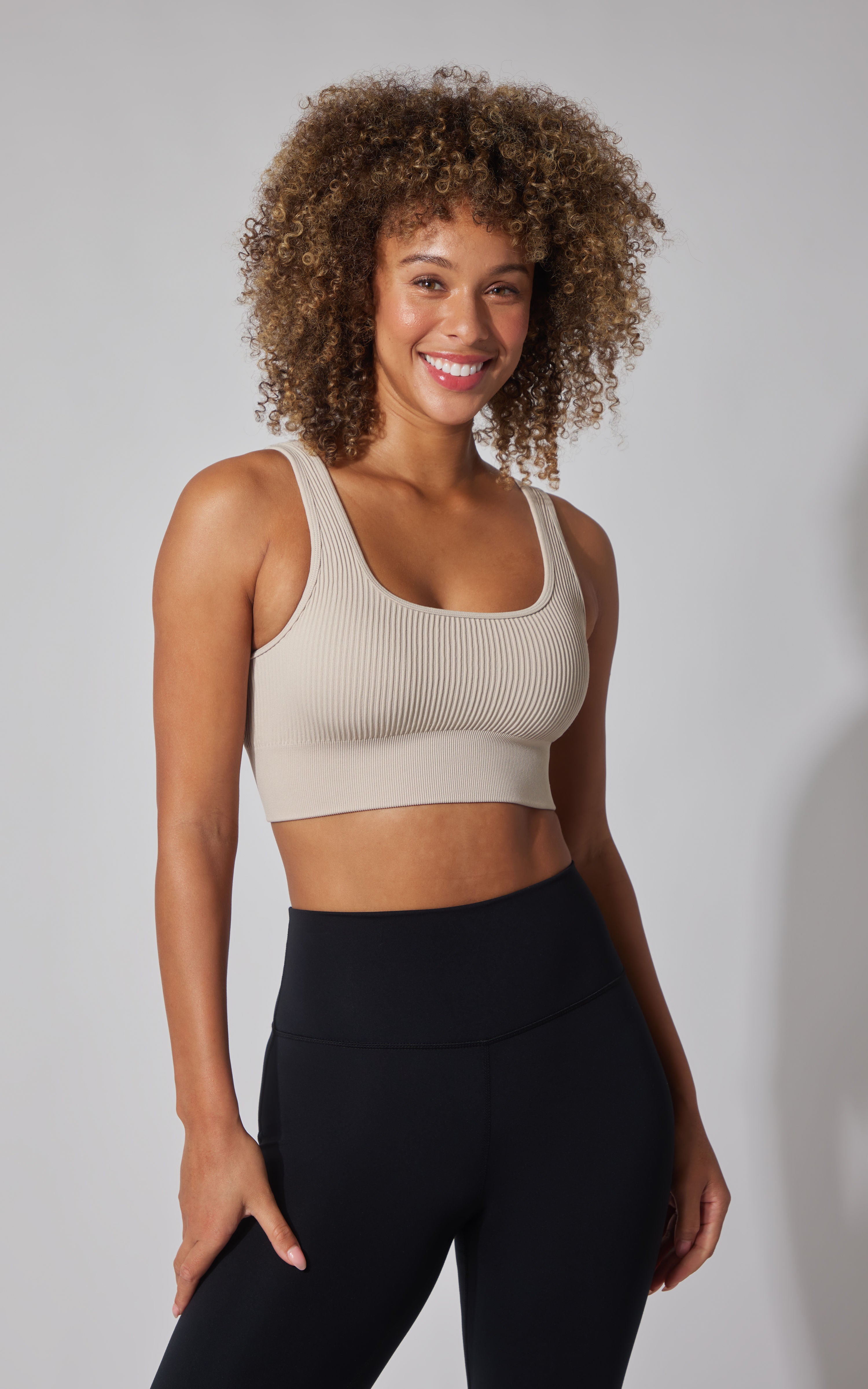 2 PK Stone Wash Ribbed Bra