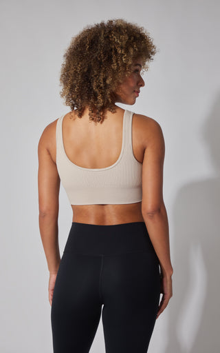 2 PK Stone Wash Ribbed Bra