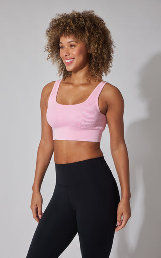 2 PK Stone Wash Ribbed Bra