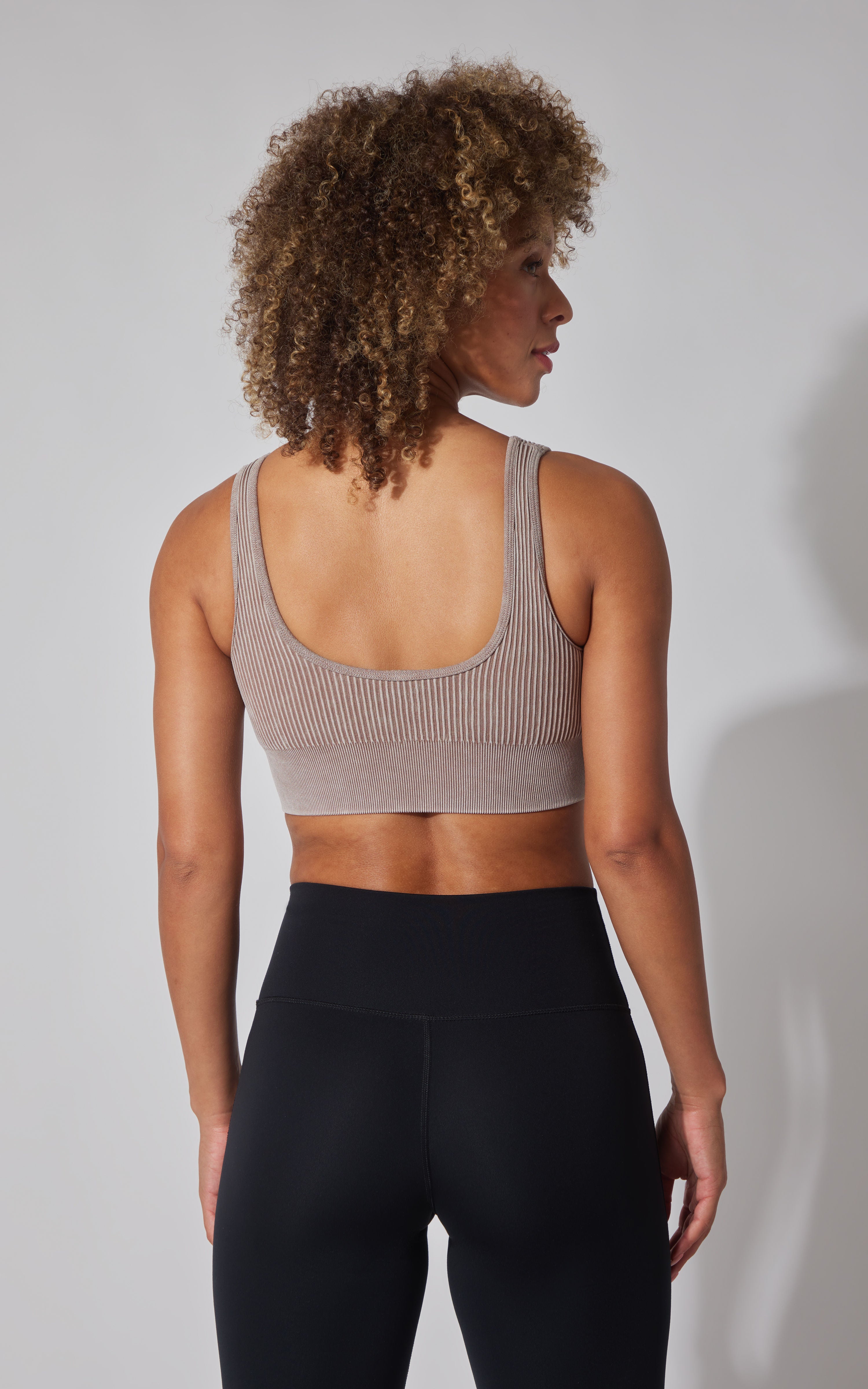 2 PK Stone Wash Ribbed Bra