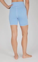 2 PK Stonewash Ribbed Textured 5" Inseam  Seamless Short