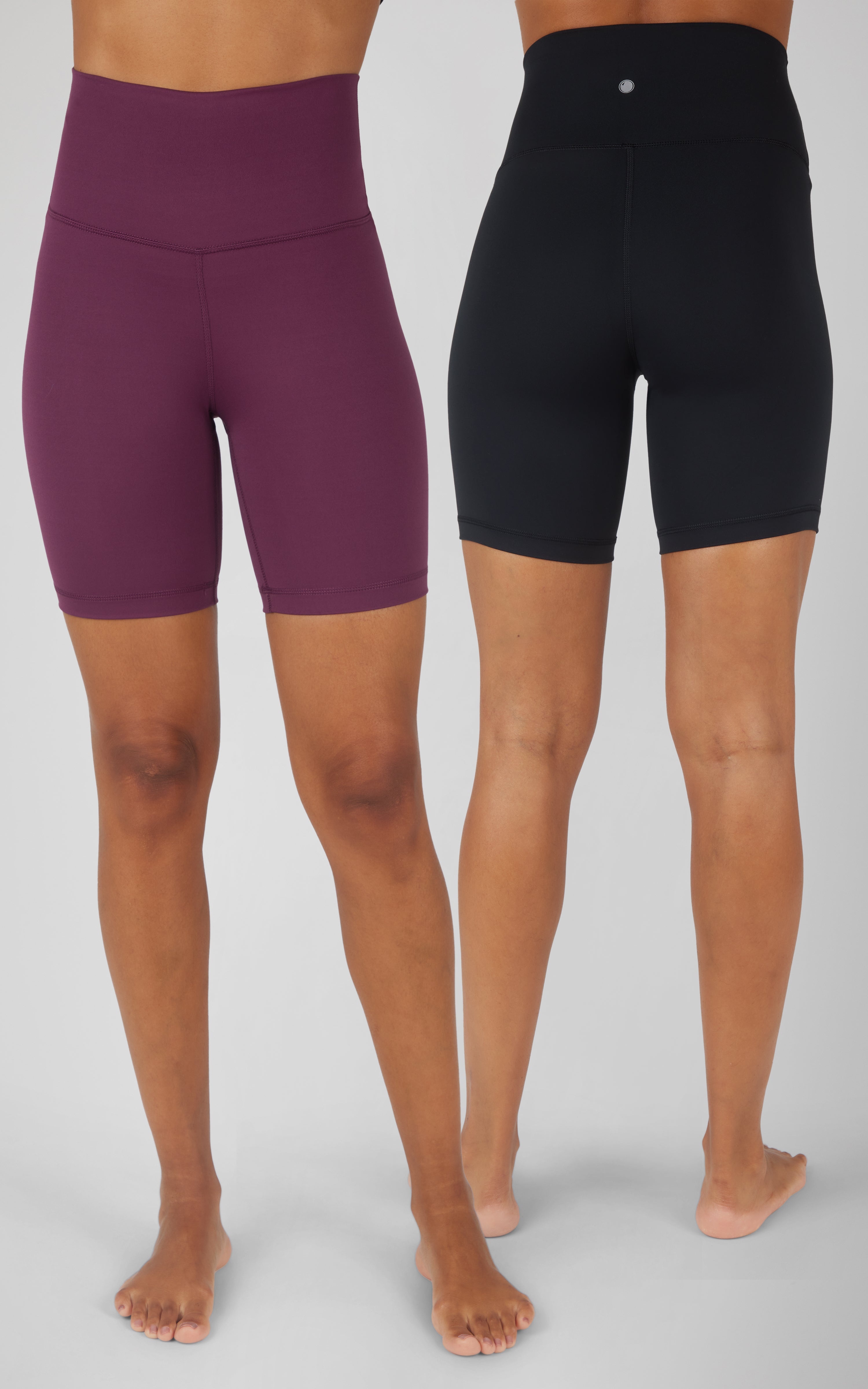 2 PK Lux Super Hi Rise 7" Classic Biker Short - 90 Degree by Reflex