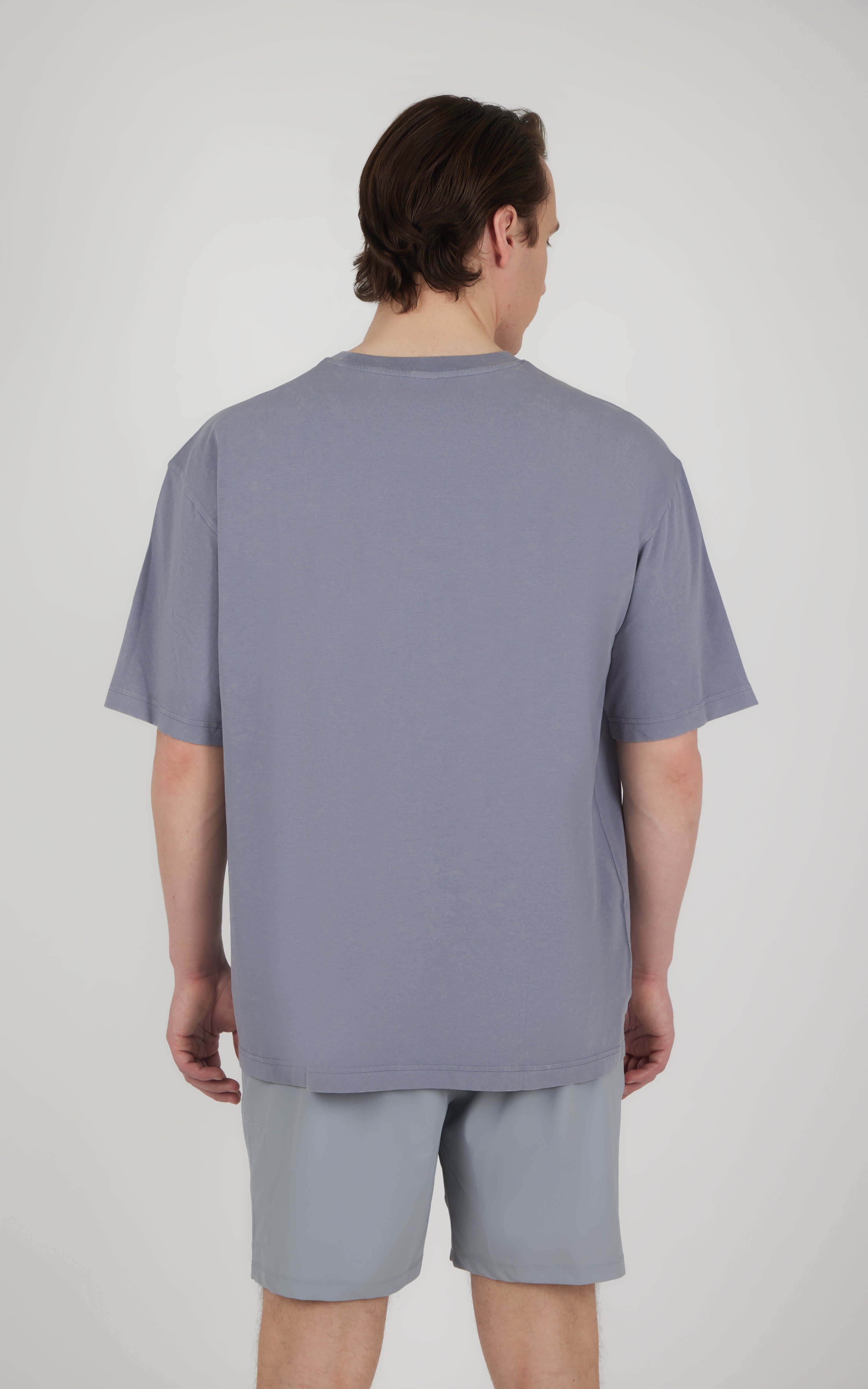Men's Acid Wash Oversized Boxy Crew Neck Tee - 90 Degree by Reflex