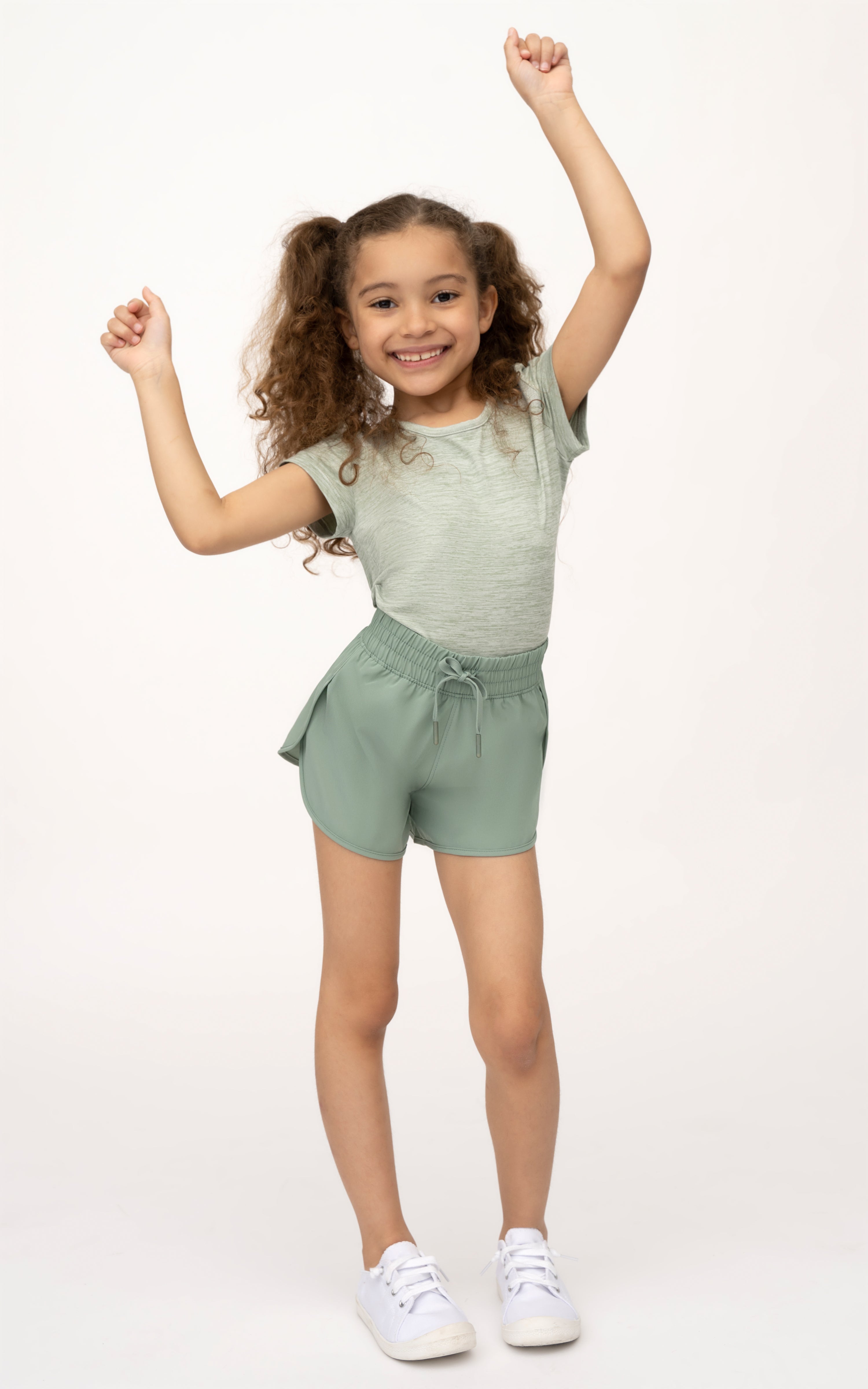 Girls High Low Short Sleeve Top