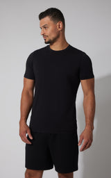 Men's Silicon Washed Pima Cotton Crew Neck Tee