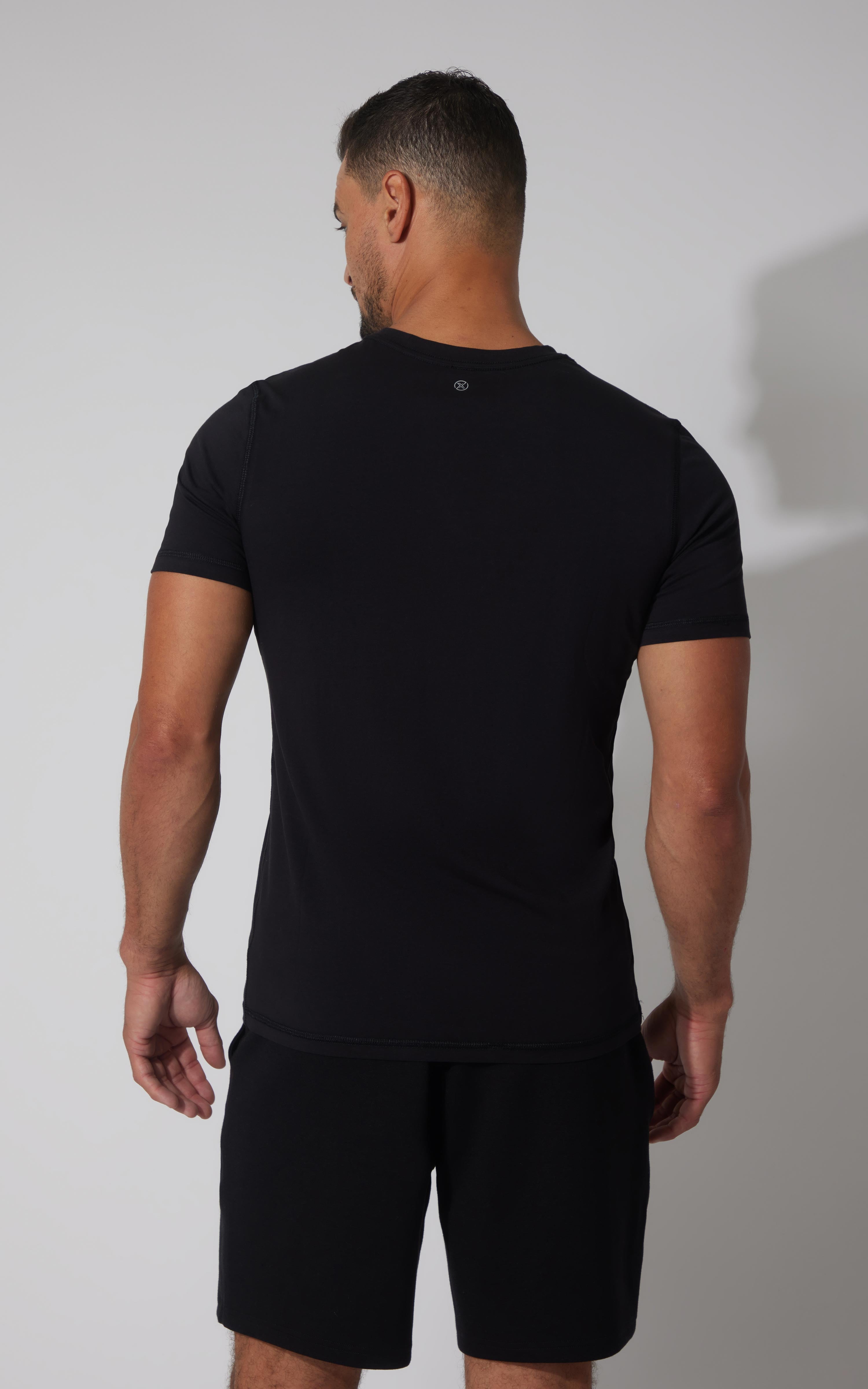 Men's Silicon Washed Pima Cotton Crew Neck Tee