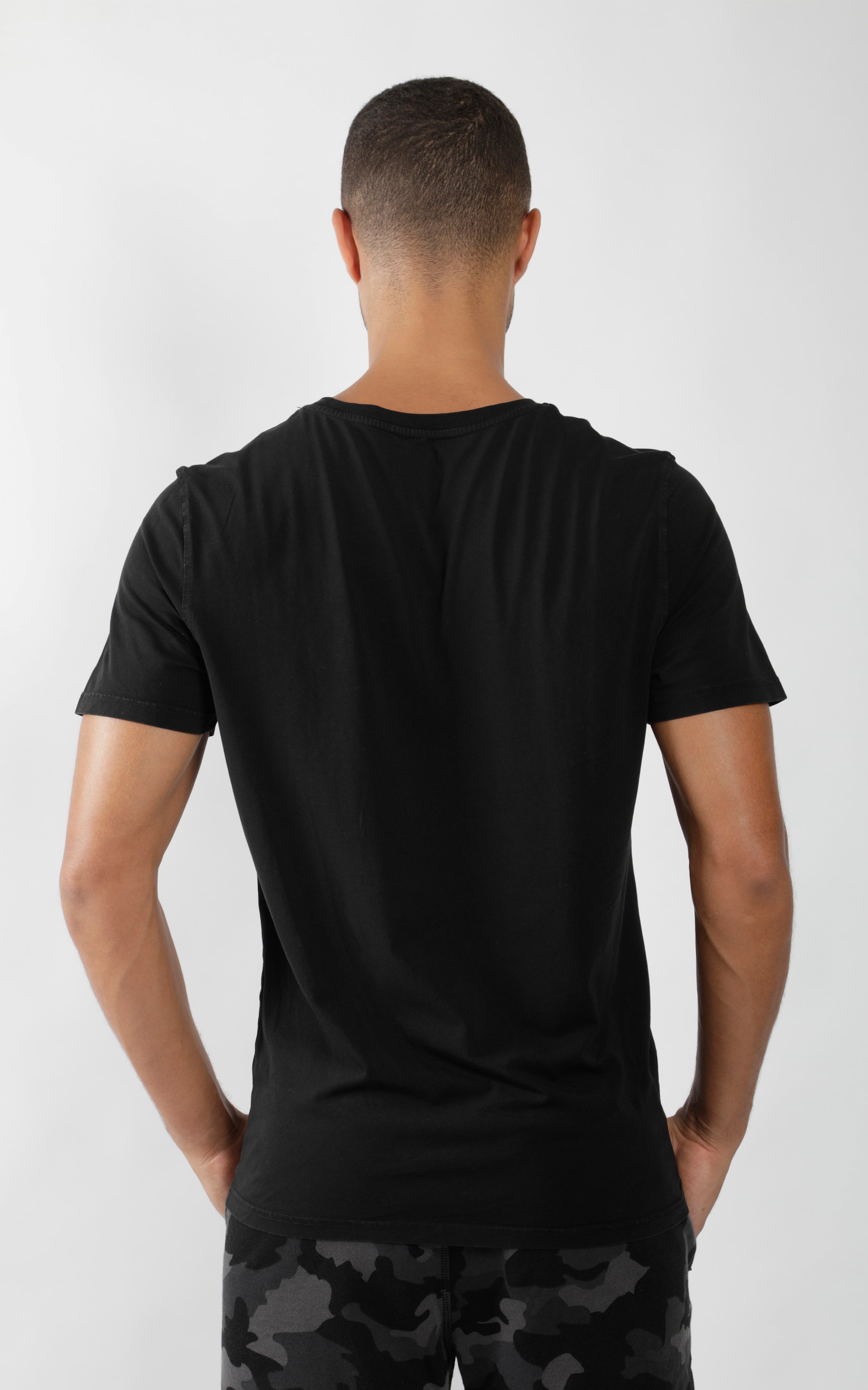 Mens Silicon Washed Pima Cotton Crew Neck Tee - 90 Degree by Reflex