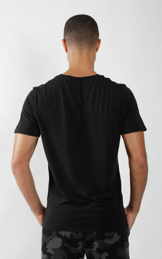 Mens Silicon Washed Pima Cotton Crew Neck Tee - 90 Degree by Reflex