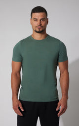 Men's Silicon Washed Pima Cotton Crew Neck Tee