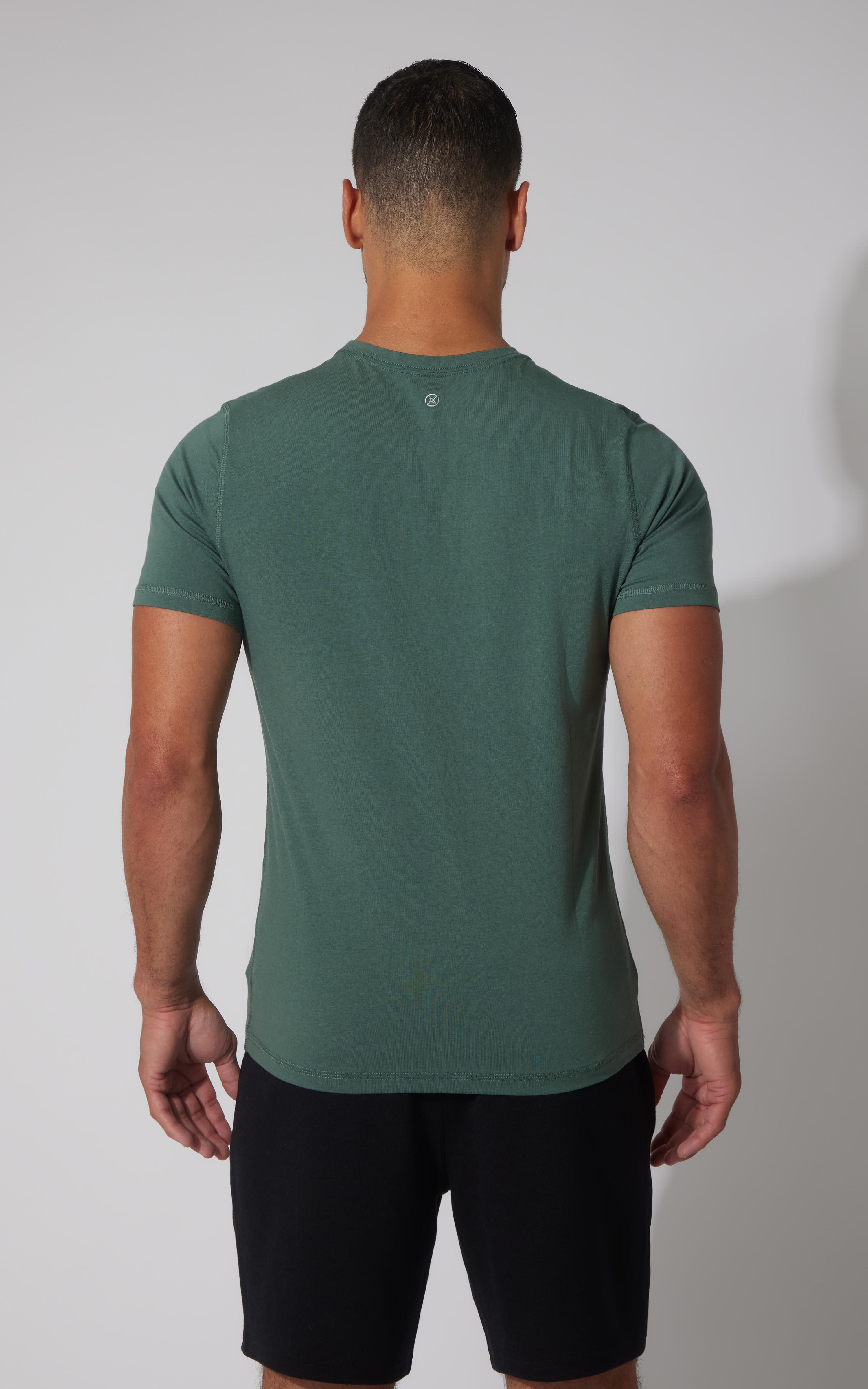 Men's Silicon Washed Pima Cotton Crew Neck Tee