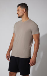 Men's Silicon Washed Pima Cotton Crew Neck Tee