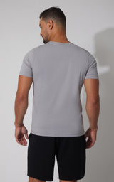 Men's Silicon Washed Pima Cotton Crew Neck Tee