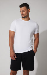 Men's Silicon Washed Pima Cotton Crew Neck Tee