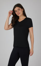2 Pack City View Hi/Low Short Sleeve Tee W/ Side Slit - 90 Degree by Reflex