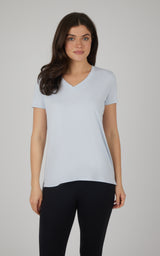 2 Pack City View Hi/Low Short Sleeve Tee W/ Side Slit - 90 Degree by Reflex