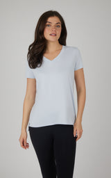2 Pack City View Hi/Low Short Sleeve Tee W/ Side Slit - 90 Degree by Reflex
