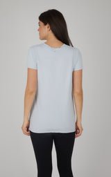 2 Pack City View Hi/Low Short Sleeve Tee W/ Side Slit - 90 Degree by Reflex