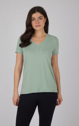 2 Pack City View Hi/Low Short Sleeve Tee W/ Side Slit - 90 Degree by Reflex
