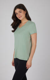 2 Pack City View Hi/Low Short Sleeve Tee W/ Side Slit - 90 Degree by Reflex