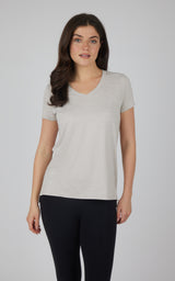 2 Pack City View Hi/Low Short Sleeve Tee W/ Side Slit - 90 Degree by Reflex