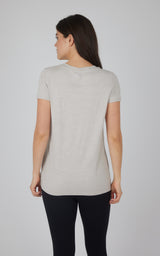 2 Pack City View Hi/Low Short Sleeve Tee W/ Side Slit - 90 Degree by Reflex