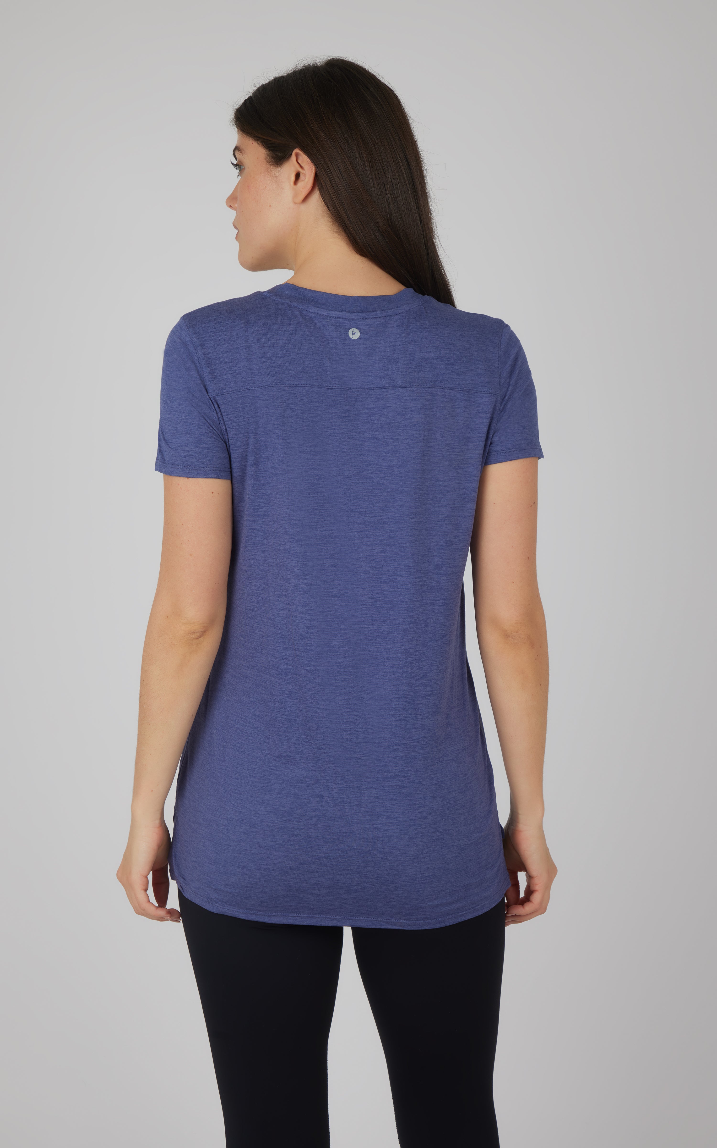 2 Pack City View Hi/Low Short Sleeve Tee W/ Side Slit - 90 Degree by Reflex