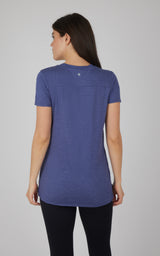 2 Pack City View Hi/Low Short Sleeve Tee W/ Side Slit - 90 Degree by Reflex