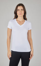 2 Pack City View Hi/Low Short Sleeve Tee W/ Side Slit - 90 Degree by Reflex