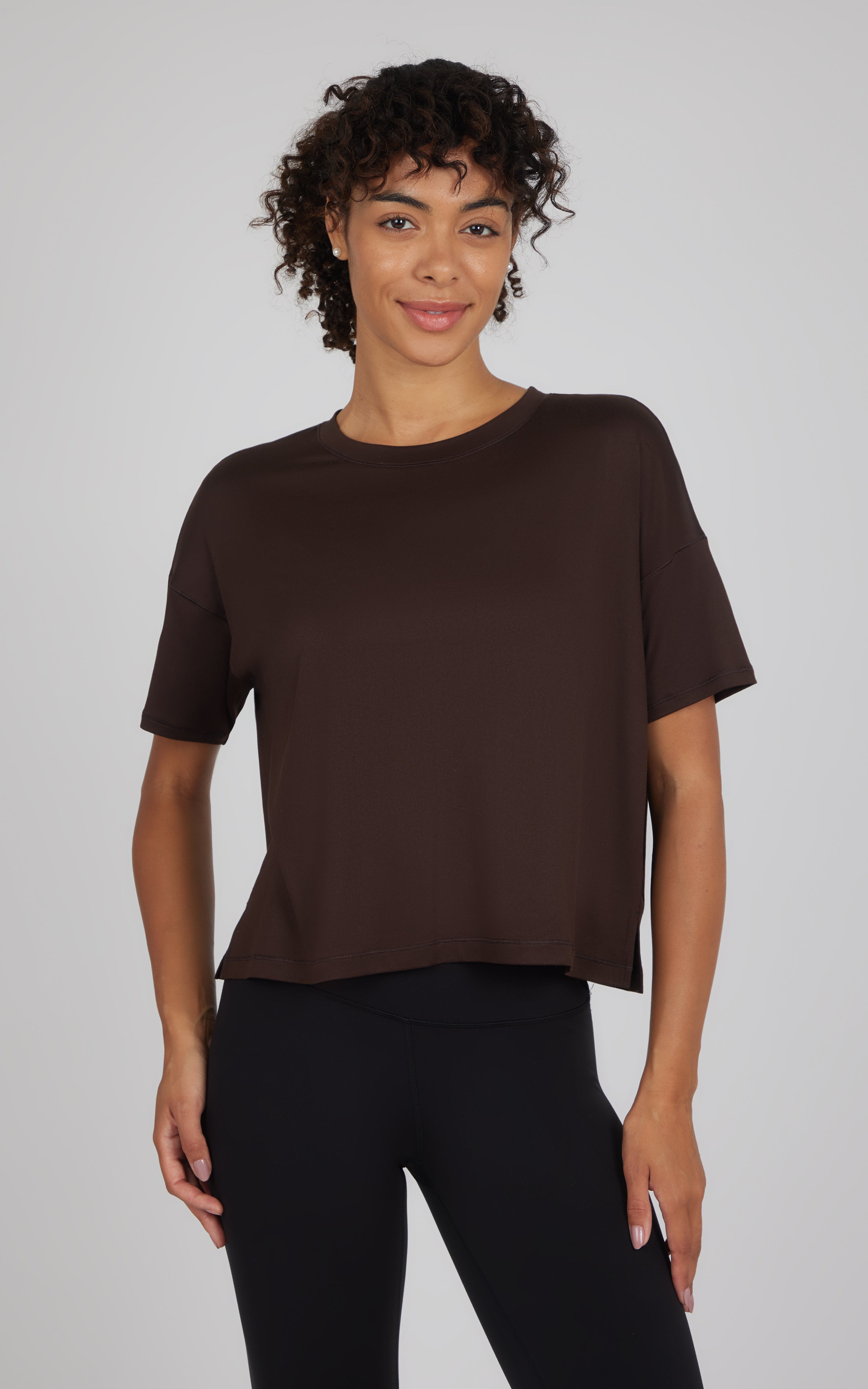 2 Pack Super Soft Deluxe Boxy Cropped Tee - Our Petal Tone Story - 90 Degree by Reflex