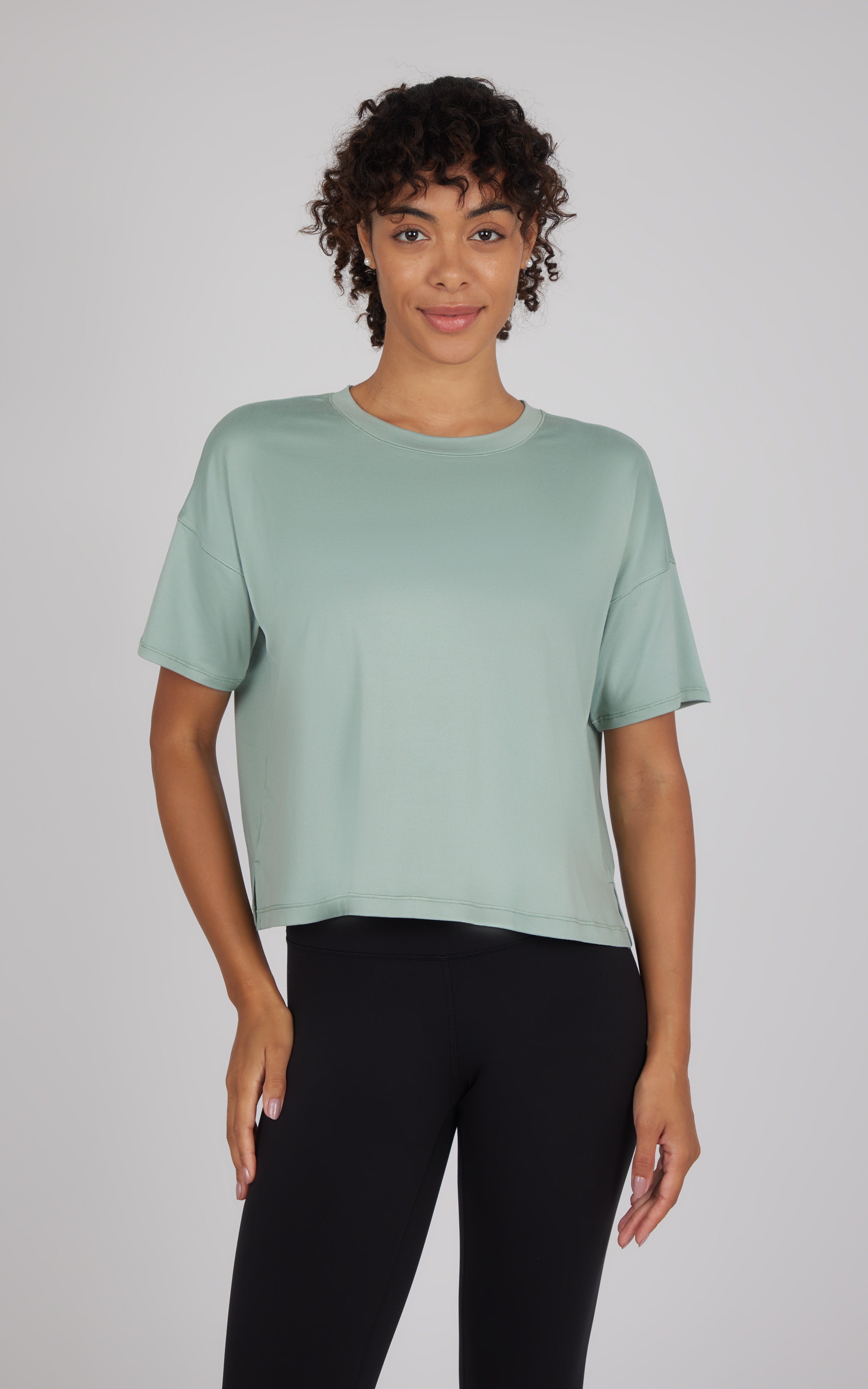 2 Pack Super Soft Deluxe Boxy Cropped Tee