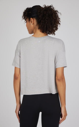 2 Pack Super Soft Deluxe Boxy Cropped Tee - Our Petal Tone Story - 90 Degree by Reflex