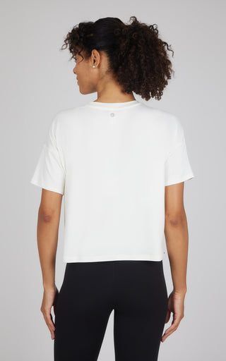 2 Pack Super Soft Deluxe Boxy Cropped Tee - Our Petal Tone Story - 90 Degree by Reflex
