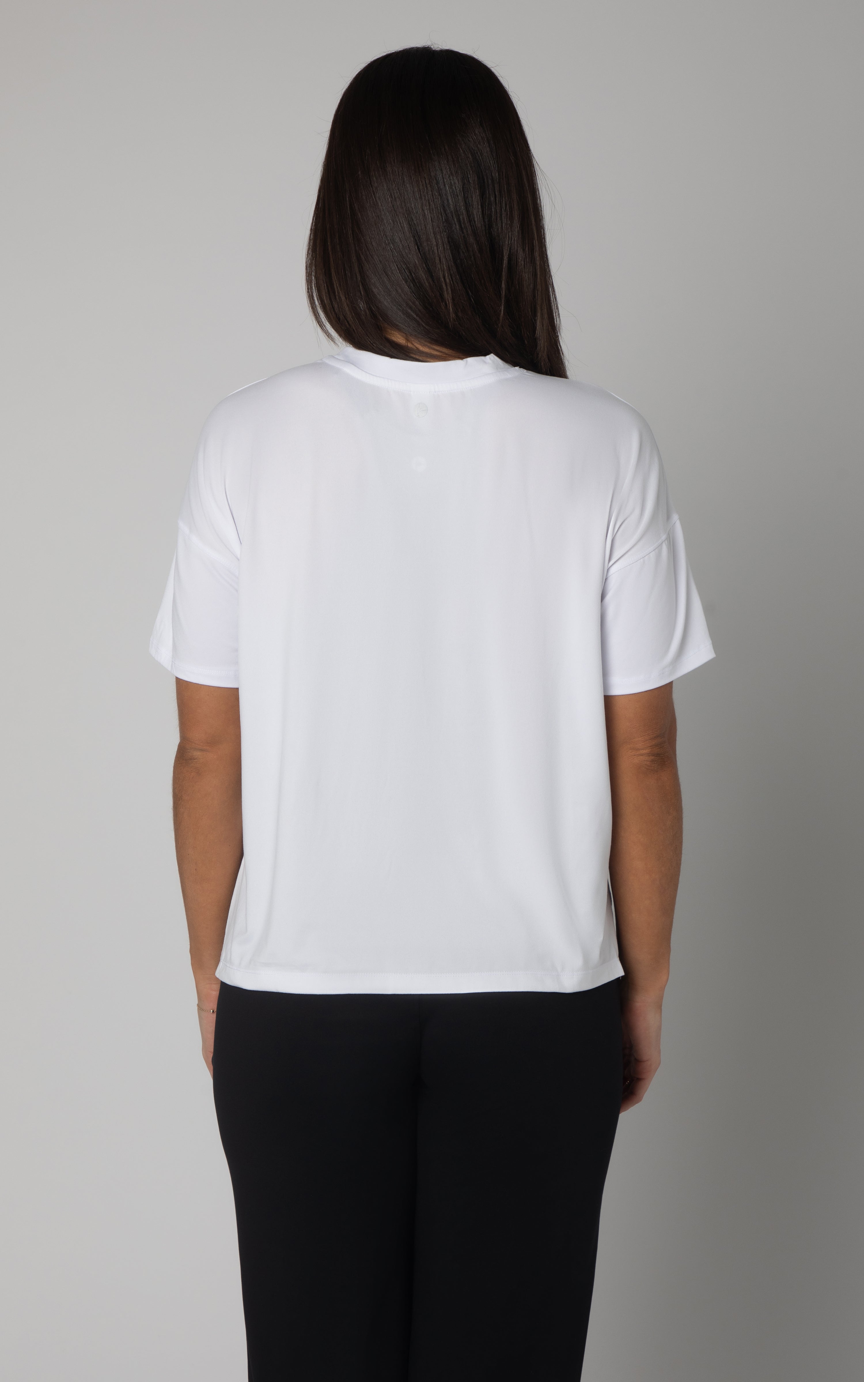2 Pack High Low Super Soft Cropped Short Sleeve Tee