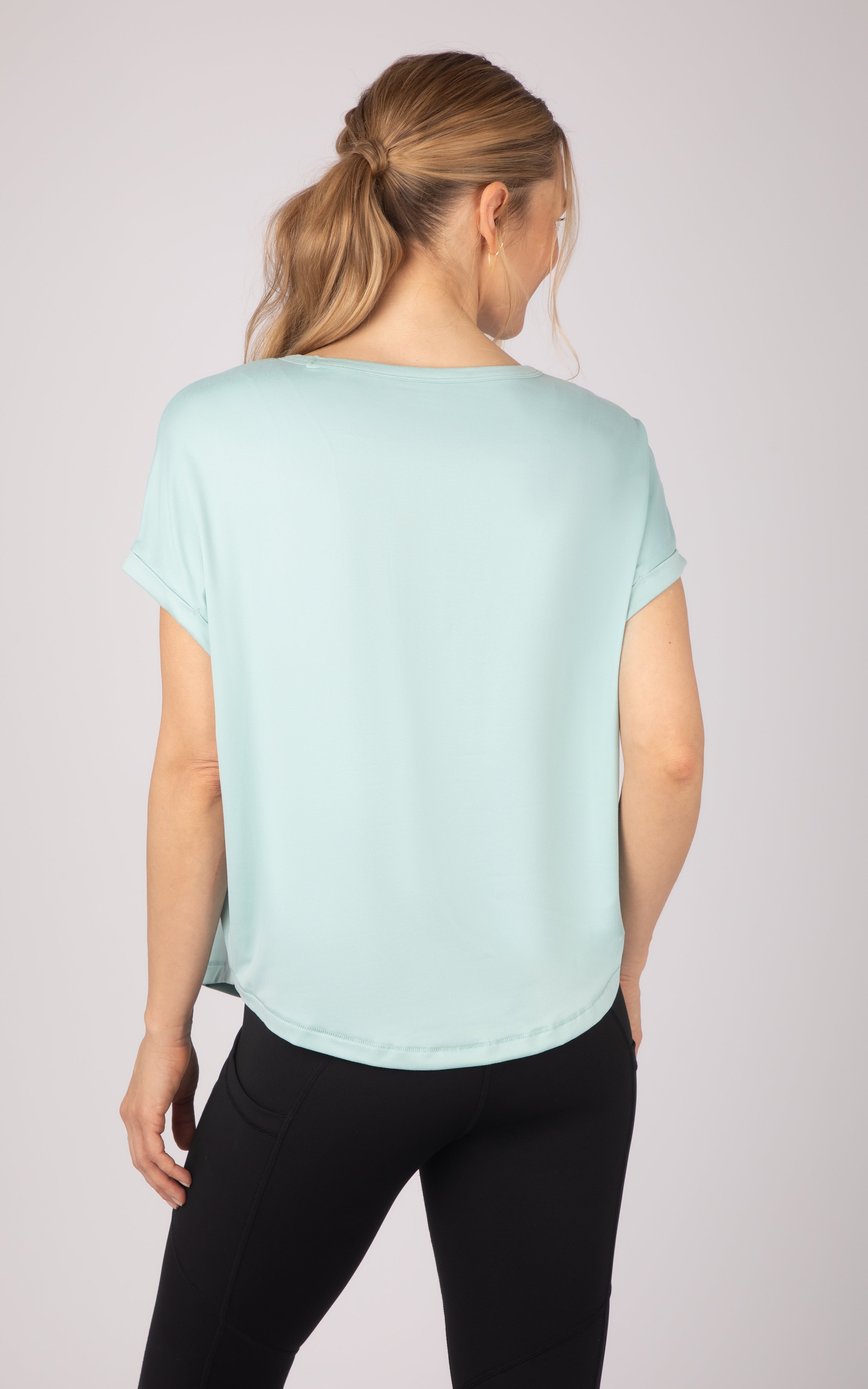 2 Pack Super Soft Beverly Rolled Hem Short Sleeve Shirt - 90 Degree by Reflex