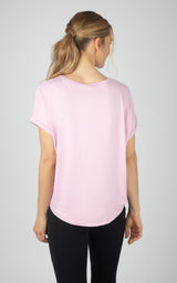 2 Pack Super Soft Beverly Rolled Hem Short Sleeve Shirt - 90 Degree by Reflex