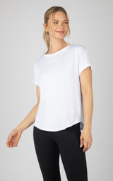 2 Pack Super Soft Beverly Rolled Hem Short Sleeve Shirt - 90 Degree by Reflex