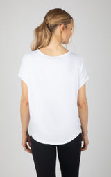 2 Pack Super Soft Beverly Rolled Hem Short Sleeve Shirt - 90 Degree by Reflex