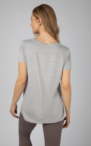 2 Pack Super Soft  V-Neck Short Sleeve Shirt w/ Chest Pocket and  V-Neck Short Sleeve Shirt