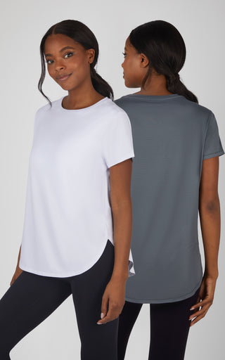 2 Pack Super Soft Cheyenne Hi Low Short Sleeve Tee