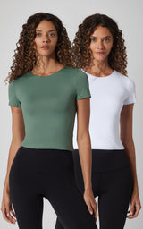 2 PK Crew Neck Tee - 90 Degree by Reflex