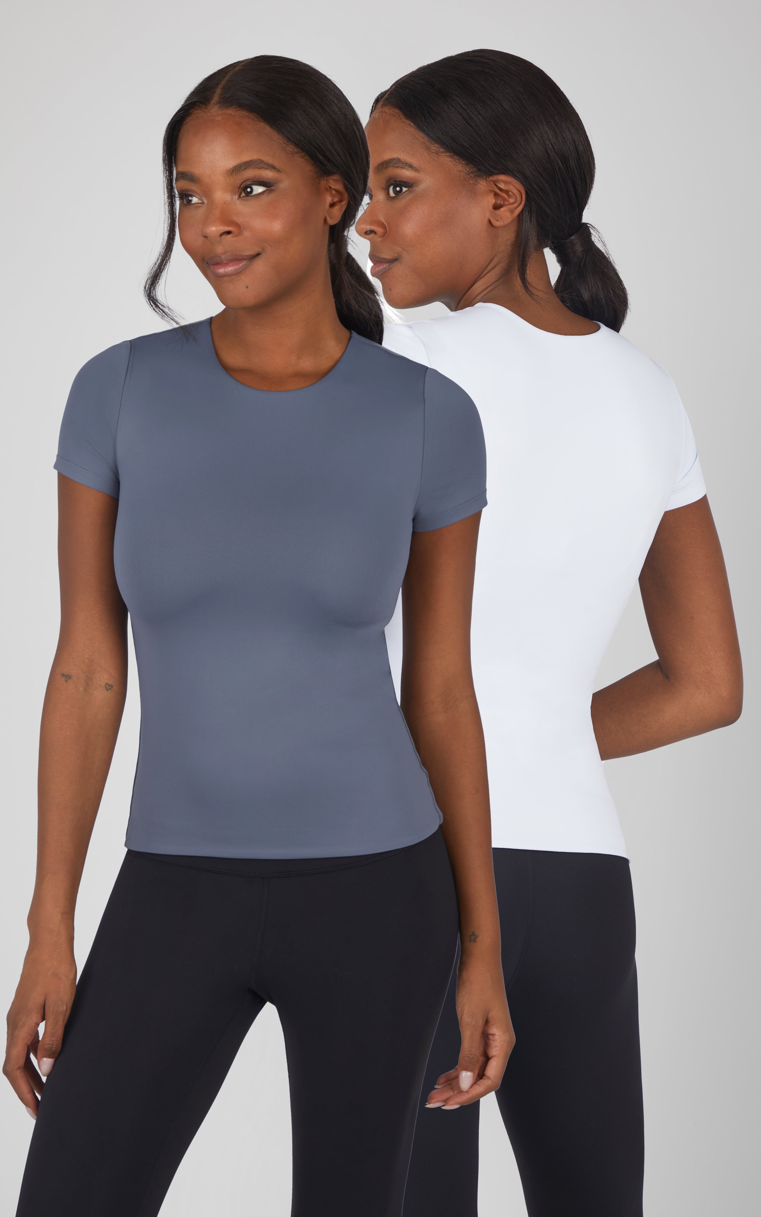 2 Pack Contour Crew Neck Tee