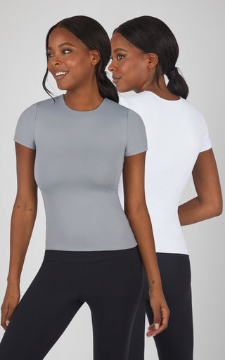 2 Pack Contour Crew Neck Tee