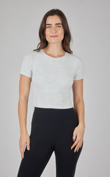 2 PK Heavenly Rib Short Sleeve Shirt - 90 Degree by Reflex