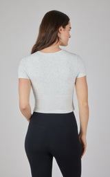 2 PK Heavenly Rib Short Sleeve Shirt - 90 Degree by Reflex