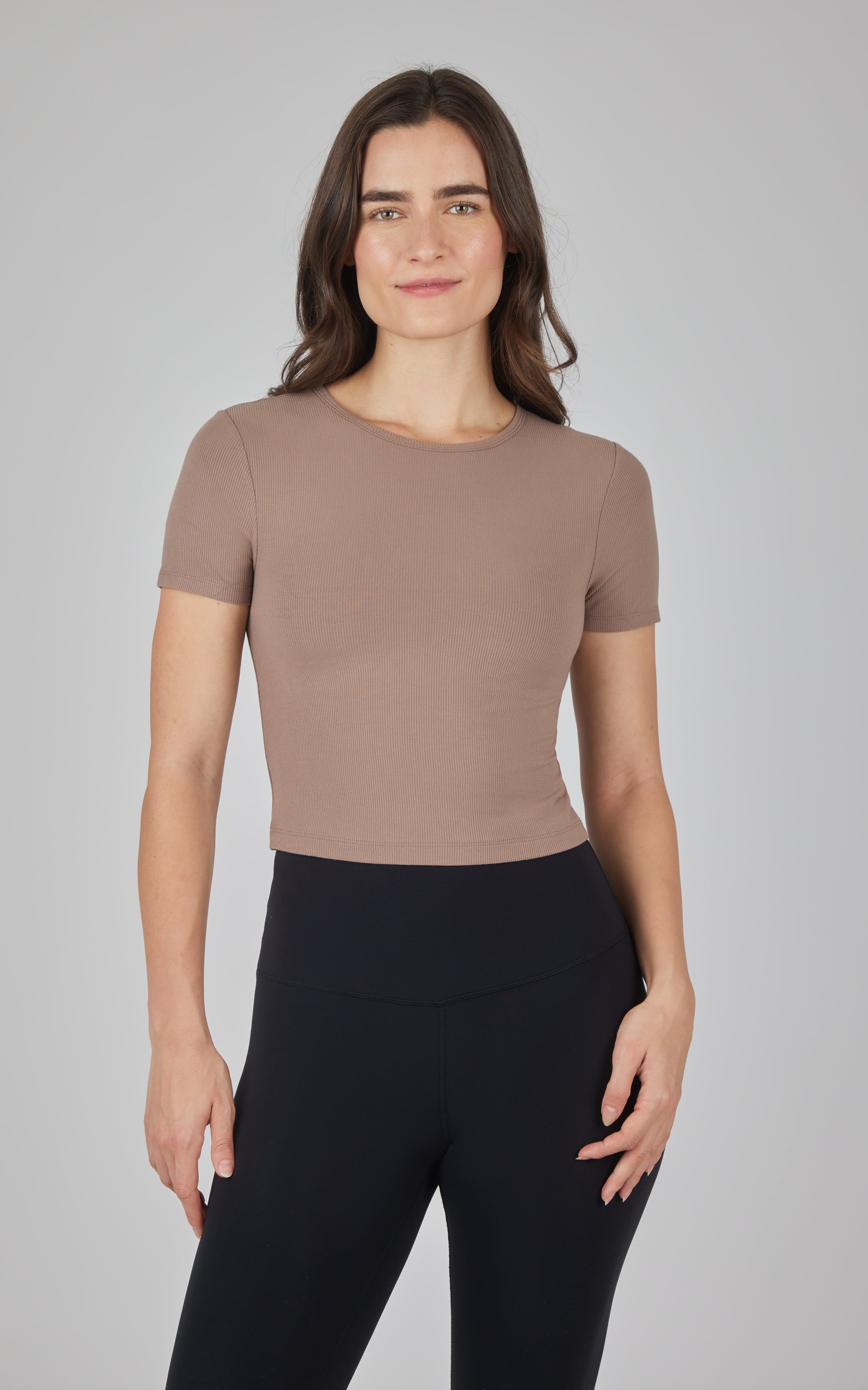 2 PK Heavenly Rib Short Sleeve Shirt - 90 Degree by Reflex