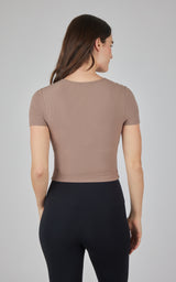 2 PK Heavenly Rib Short Sleeve Shirt - 90 Degree by Reflex