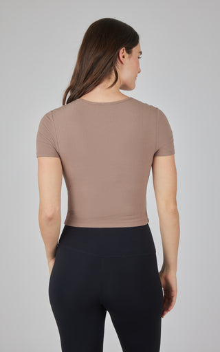2 PK Heavenly Rib Short Sleeve Shirt - 90 Degree by Reflex