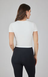 2 PK Heavenly Rib Short Sleeve Shirt - 90 Degree by Reflex