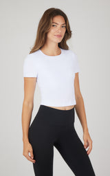 2 PK Heavenly Rib Short Sleeve Shirt - 90 Degree by Reflex