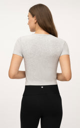 2 PK Heavenly Rib Short Sleeve Shirt - 90 Degree by Reflex